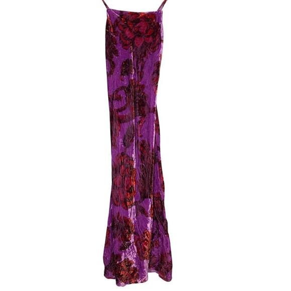 Rhode Jemima Dress Floral Midi Purple 4 - Picture 6 of 16